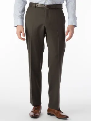 Ballin Theo Comfort 'EZE' Modern Flat Front Pant in Loden