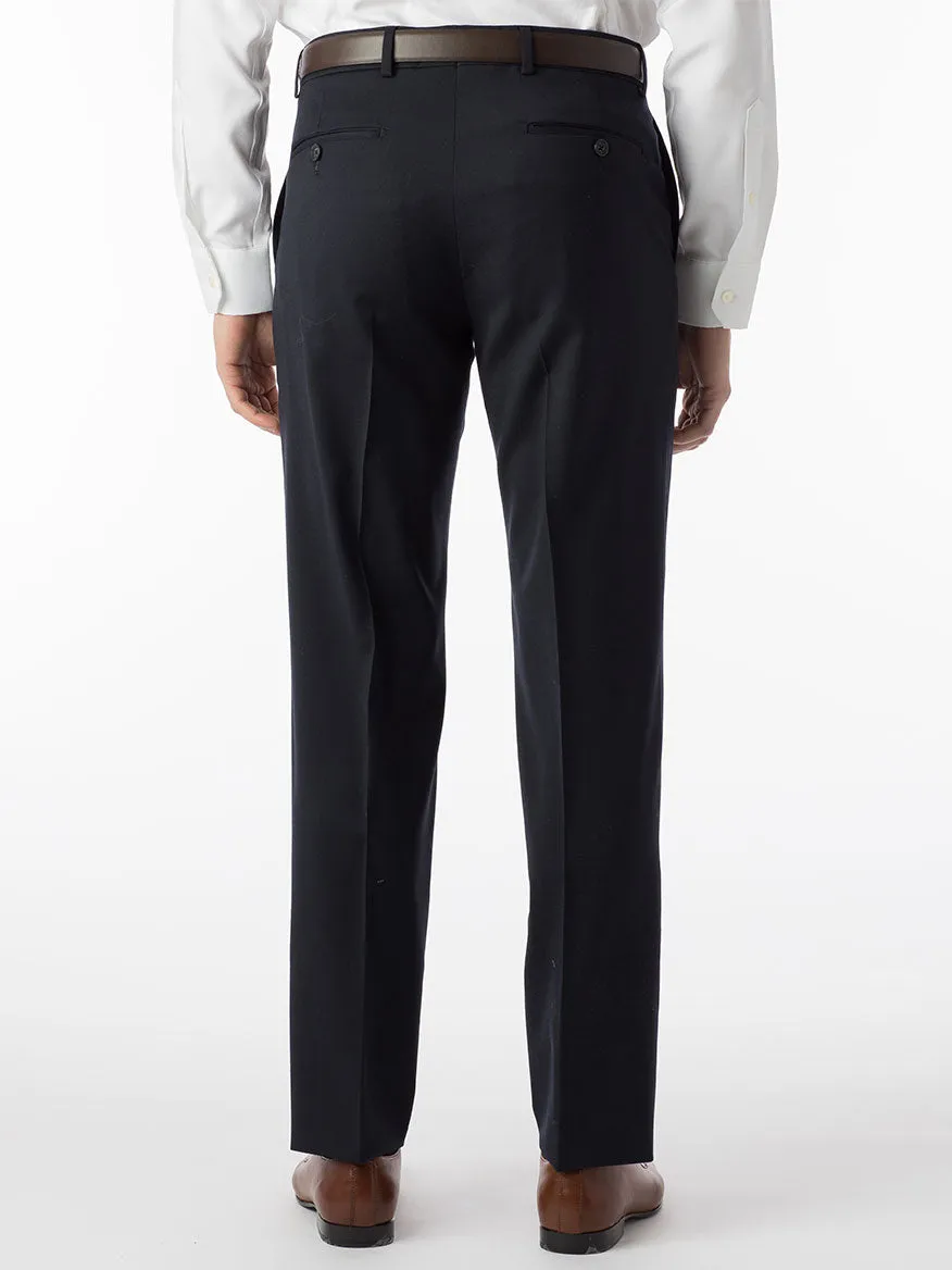 Ballin Theo Comfort 'EZE' Modern Flat Front Pant in Navy