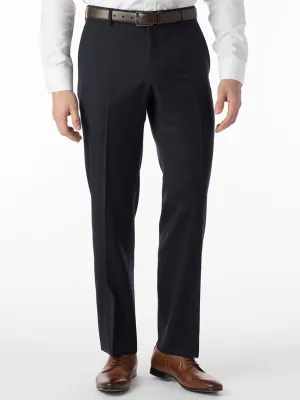 Ballin Theo Comfort 'EZE' Modern Flat Front Pant in Navy