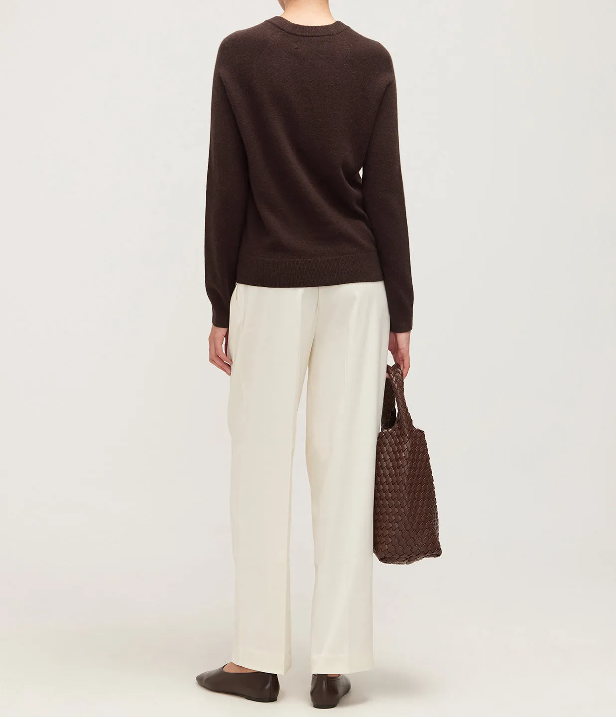 Boston Cashmere Blend Knit in Mole