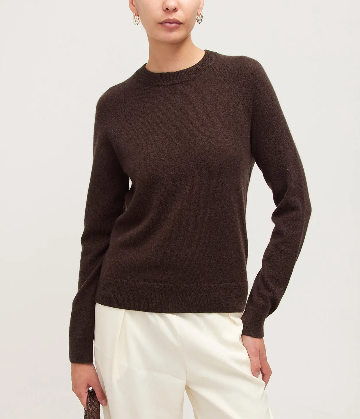 Boston Cashmere Blend Knit in Mole