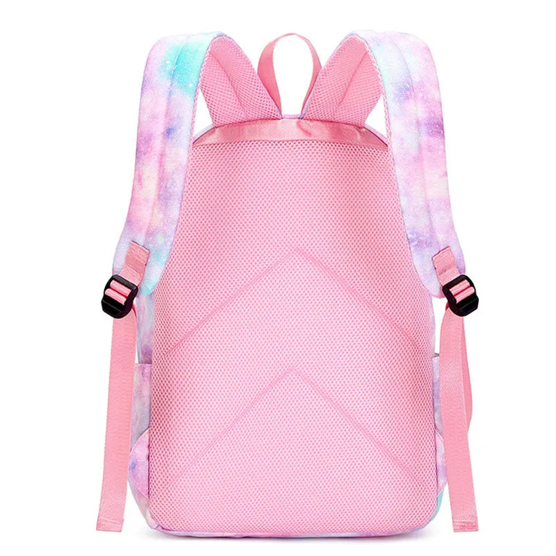 Galaxy Kids Backpack for Boys Girls Graffiti Bag Set Lunch Bag Pencil Box