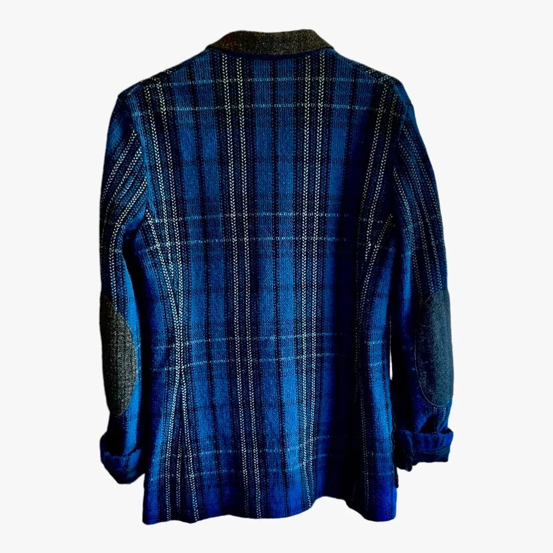 Junya Watanabe x Comme des Garçons Patchwork Wool Men’s Blazer Jacket S Japan Blue