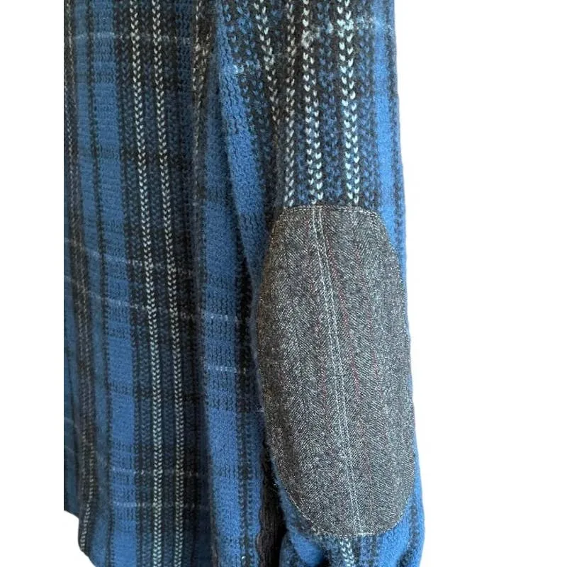 Junya Watanabe x Comme des Garçons Patchwork Wool Men’s Blazer Jacket S Japan Blue