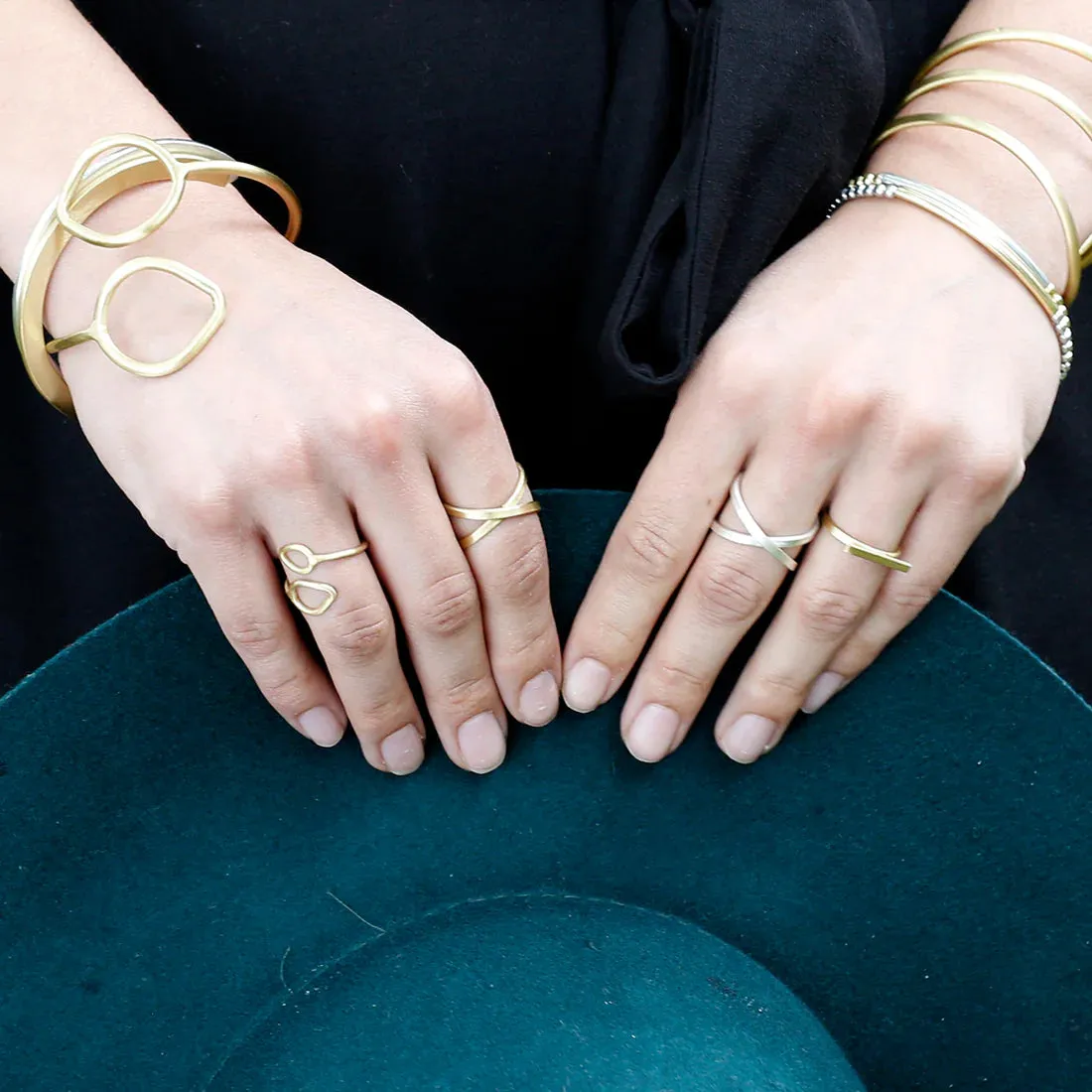Layered Leaf Ring