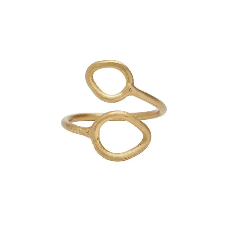Layered Leaf Ring