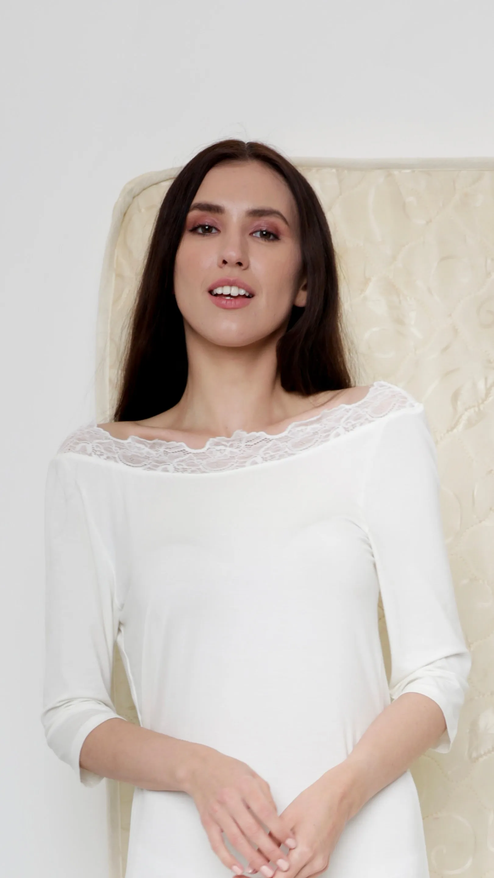 Off-White Soft Nightdress