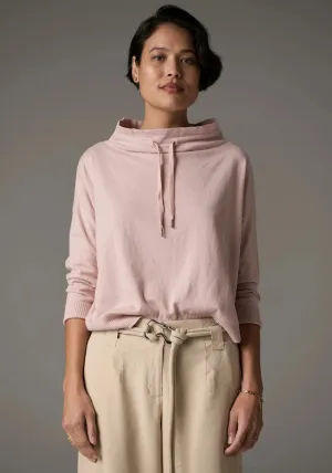 Pol  Clothing Beech Drawcord Knit Pink