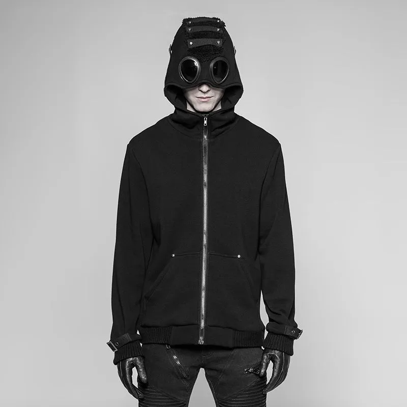Punk HoodedCardigan  Sweater zipper jacket WY-921ZDM
