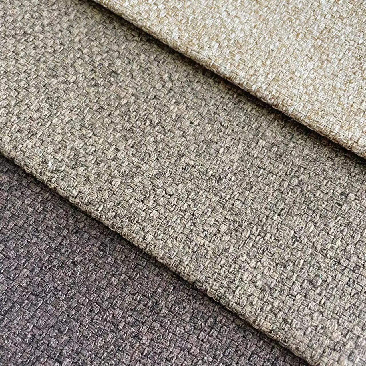 Rich Soft Basket Textured Linen Design Upholstery Fabric Living Room Furniture Cover Fabric H94