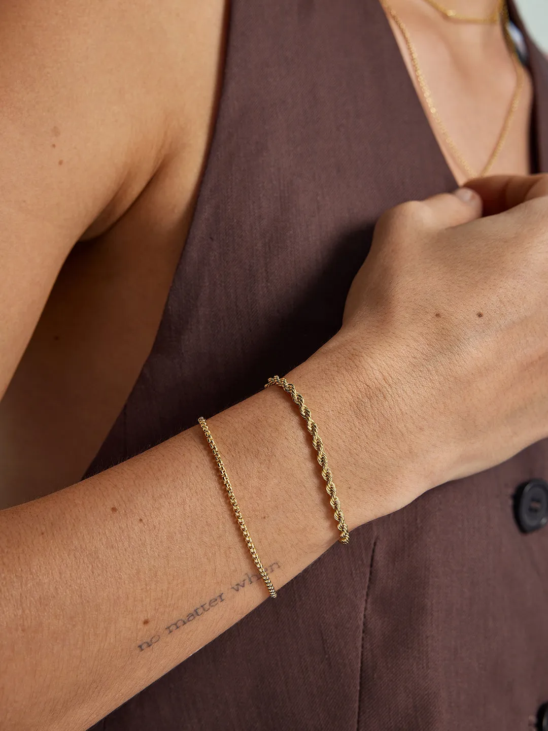 Rope Chain Layered Bracelet